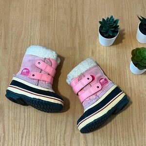 Pink Sorel Winter Boots